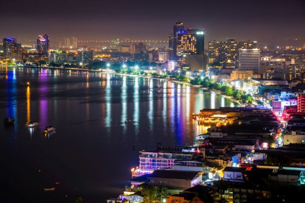 Walking Street Pattaya is a lively seaside road filled with vibrant nightlife.